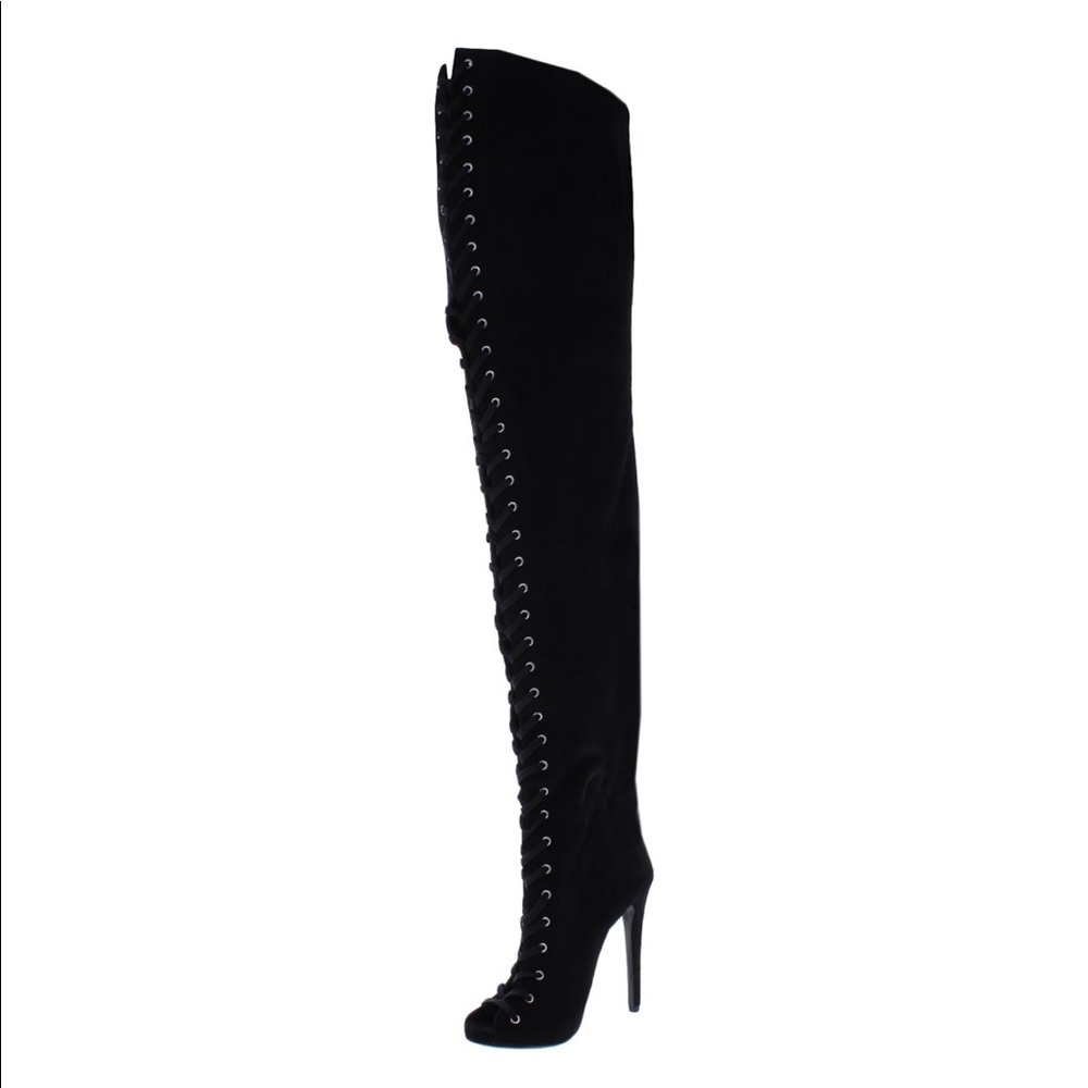 Lace up boots , come in beige & lace also